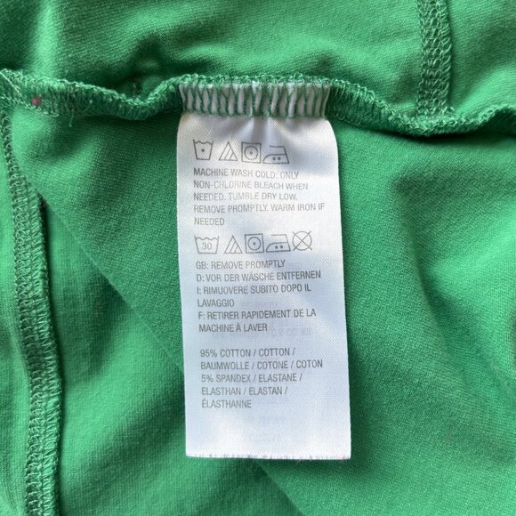 Attitudes by Renee Green Round Neck Tunic Top Front Pockets Elbow Sleeves Cotton - Picture 8 of 8